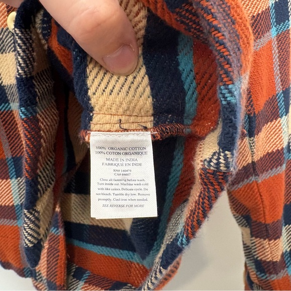 Faherty Surf Flannel Overshirt in Hunter Plaid - Picture 6 of 7